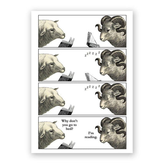 Sleeping Sheep Greeting Card