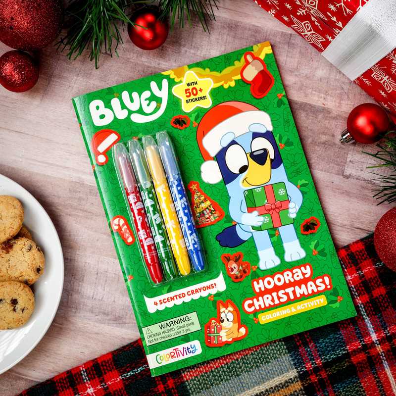 Bluey Colortivity: Hooray Christmas! by Delaney Foerster