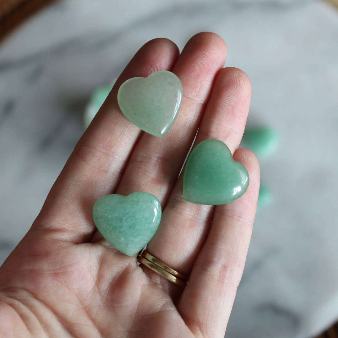 Aventurine 20mm Heart (Crystals & Stones)