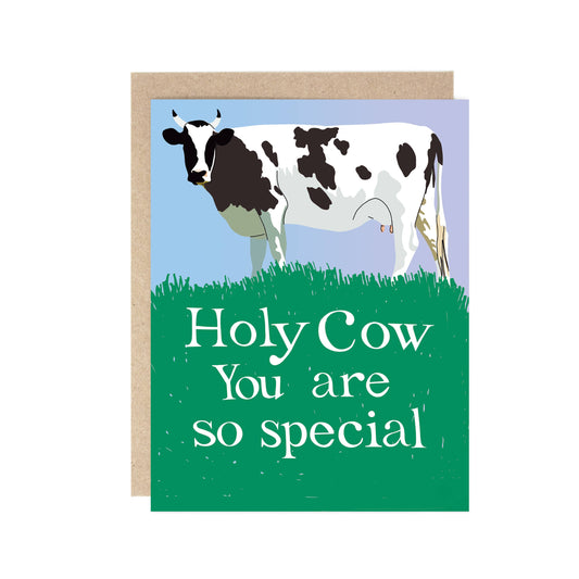 Holy Cow You Are So Special Pun Love Card