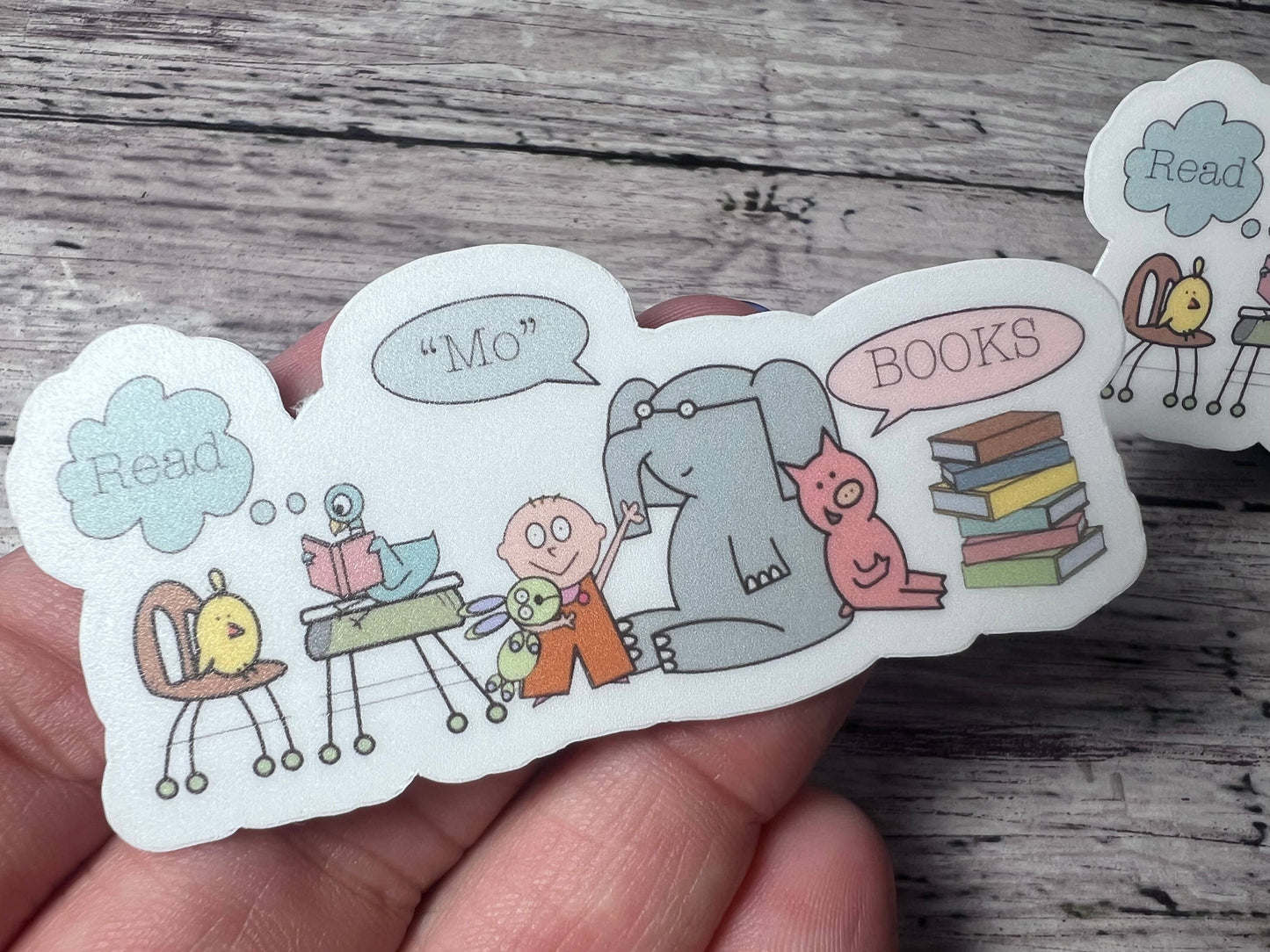 Read Mo Books, Teacher Sticker, Book Character Sticker