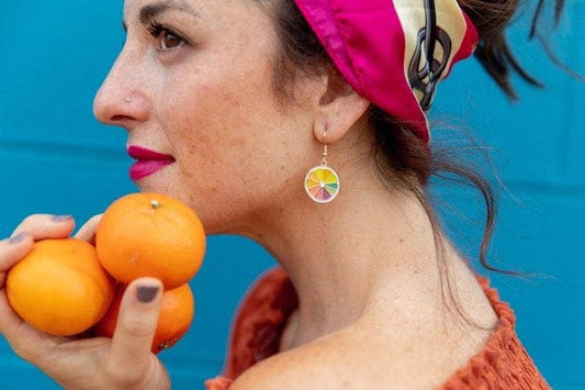 Vibrant Citrus Earrings
