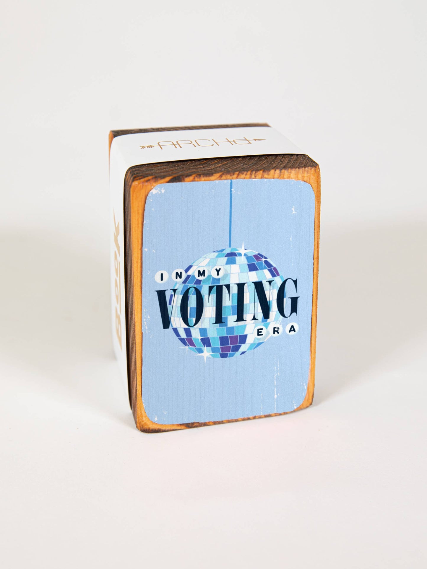 Vote Themed Wood Bookends (Sold Individually)