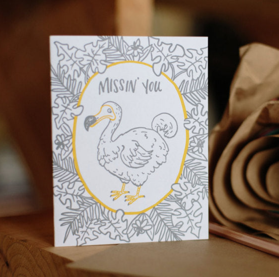 Missin' You Dodo Greeting Card