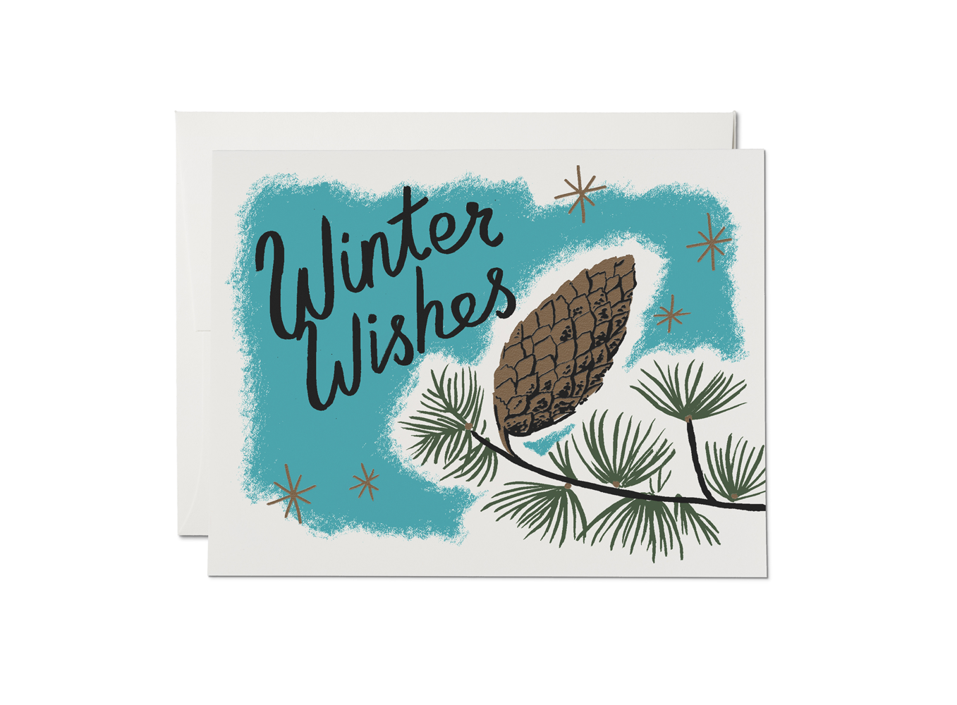 Pine Cones holiday greeting card