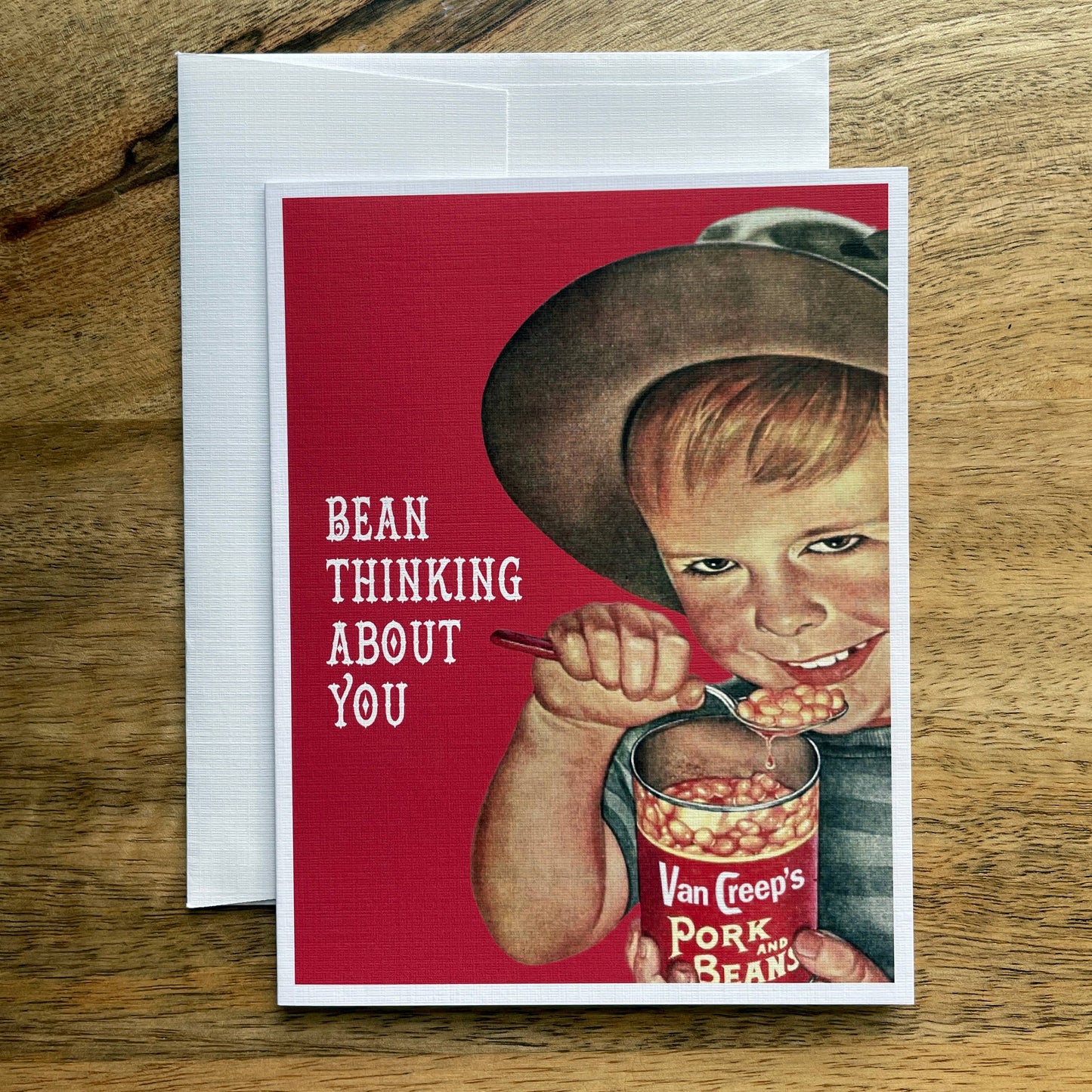 Bean Thinking About You Card