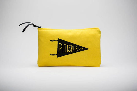 Pittsburgh Pennant Zipper Pouch