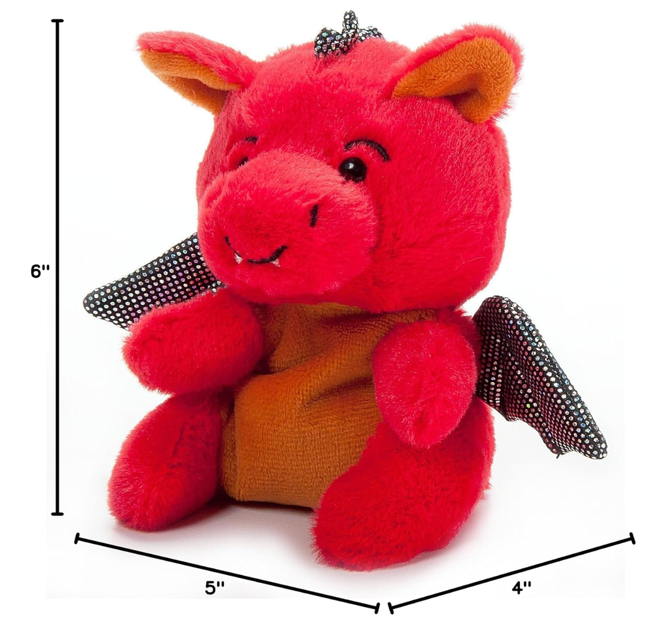 6" (15cm) Nuggetz Dragon Red