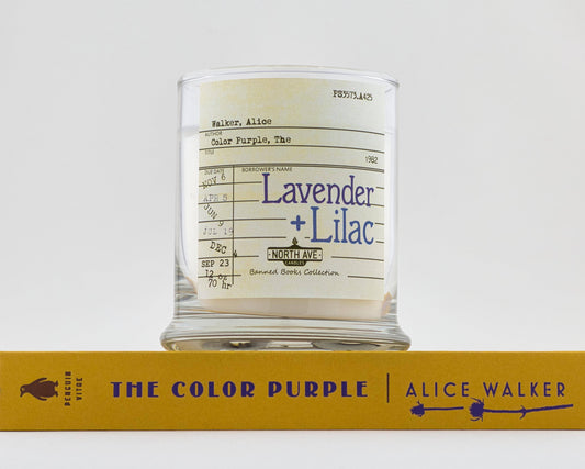 Banned Book Candle / The Color Purple