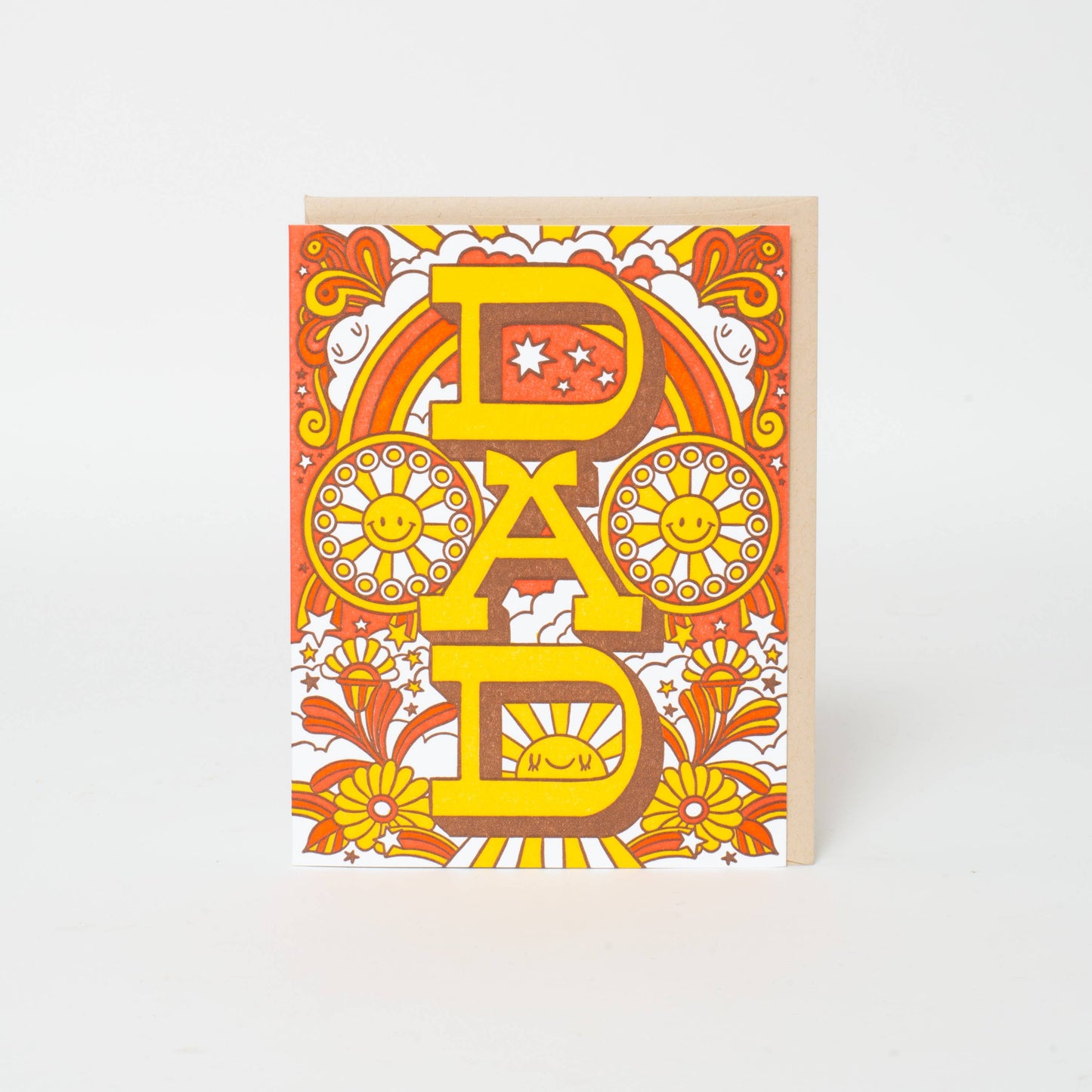 Groovy Father's Day Letterpress Greeting Card by Hello!Lucky