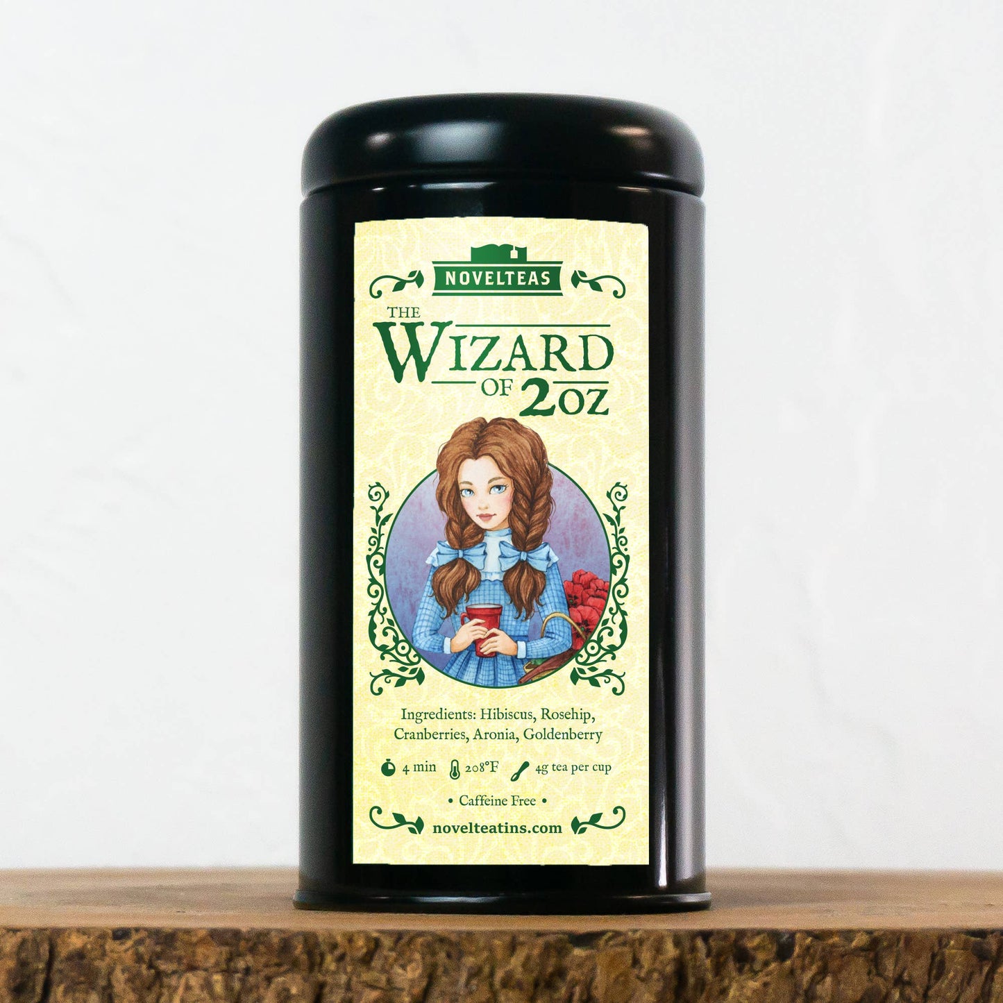 Wizard of Oz Loose Tea Tin with Dorothy Gale Bookmark