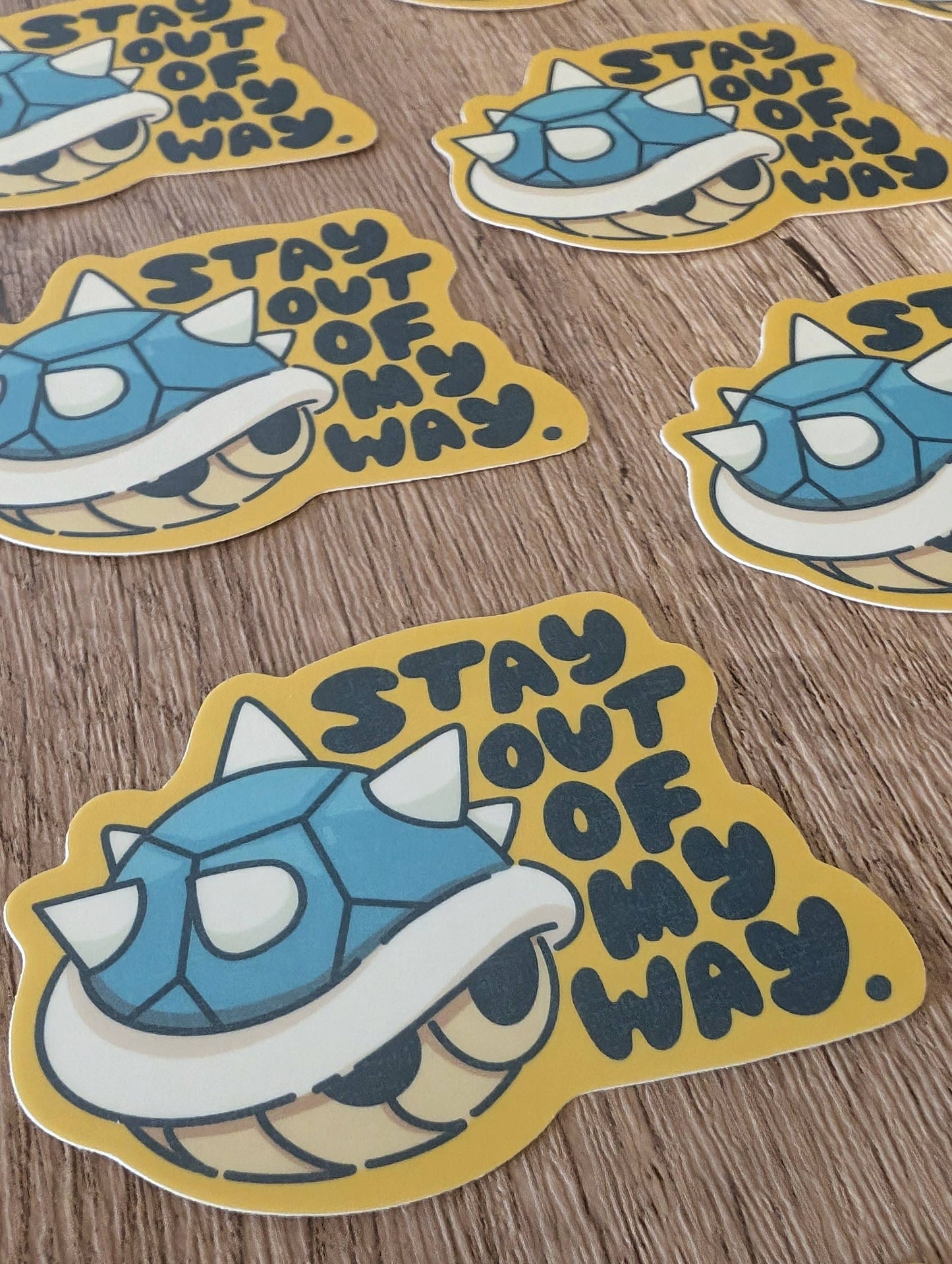 Stay Out of My Way - Cute Mario Nintendo Game Vinyl Sticker