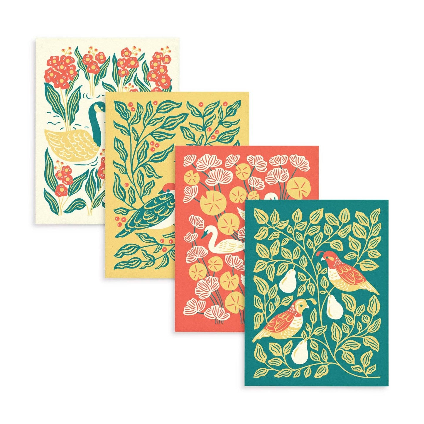 Holiday Birds Cards, Box of 8 Assorted