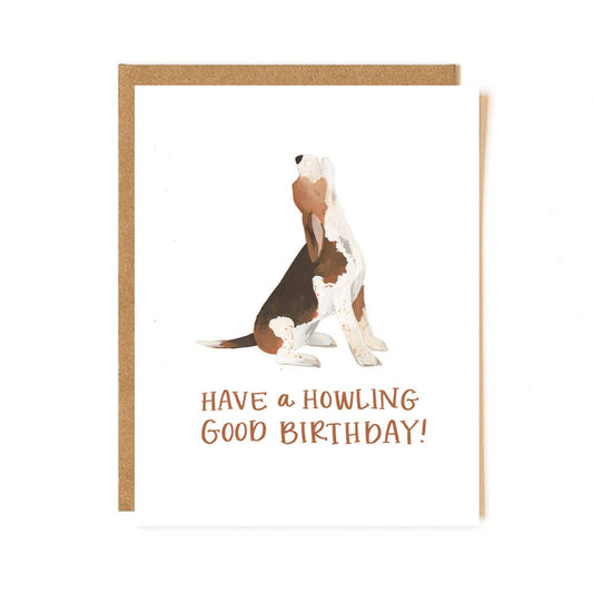 "Howling Good Birthday" Greeting Card