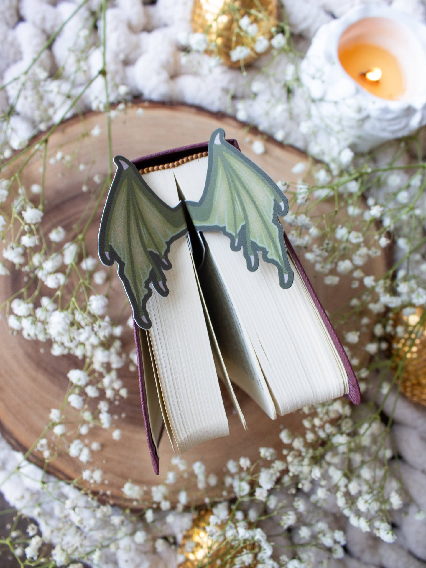 3D Dragon Wings Bookmark | Soft Touch