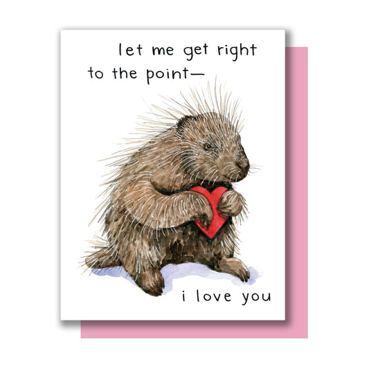 Porcupine Love Card