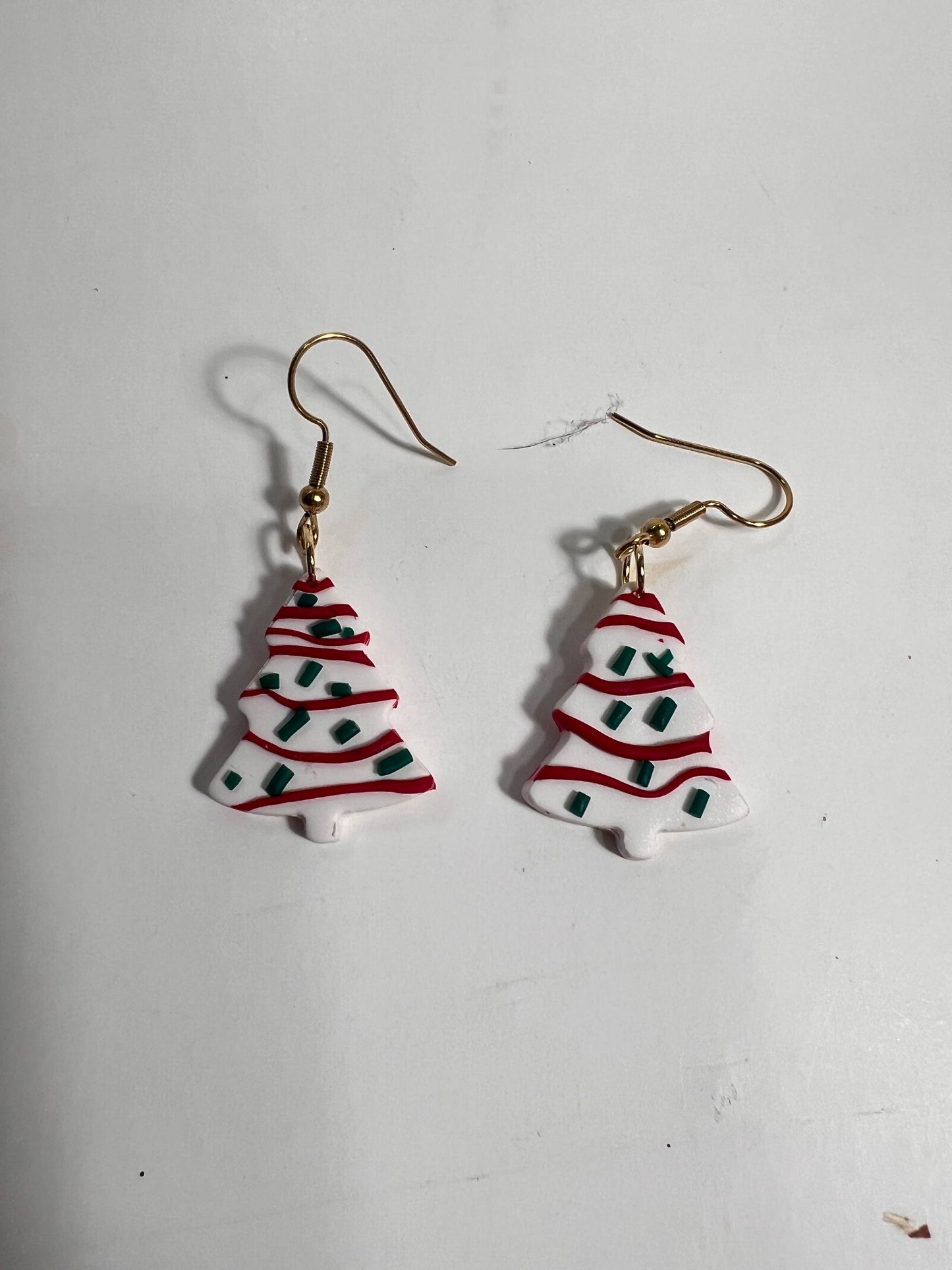 Little Debbie Handmade Clay Tree Earrings 