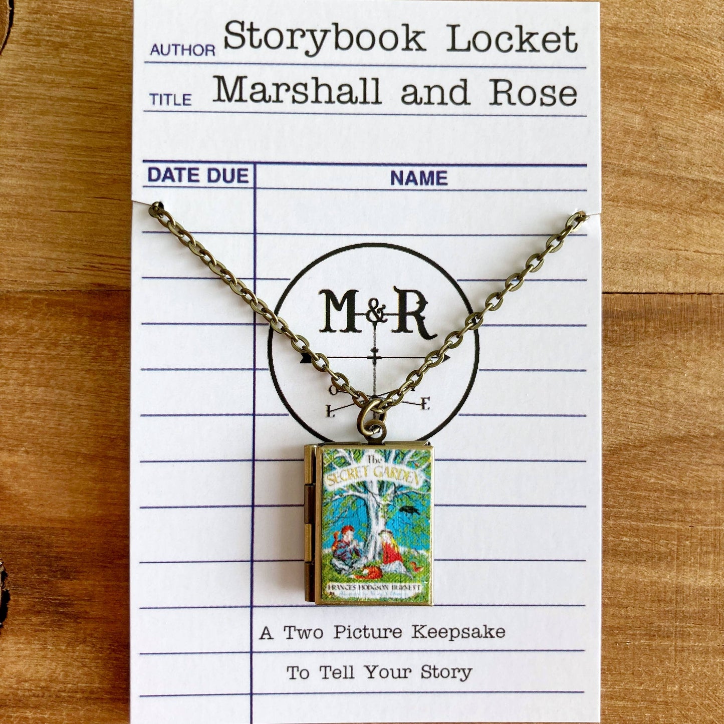 Book Locket The Secret Garden