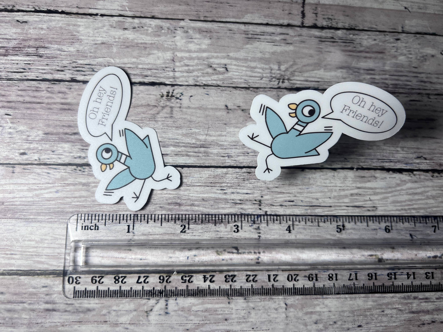 Pigeon Hey Friends, Teacher Sticker, Book Character Sticker