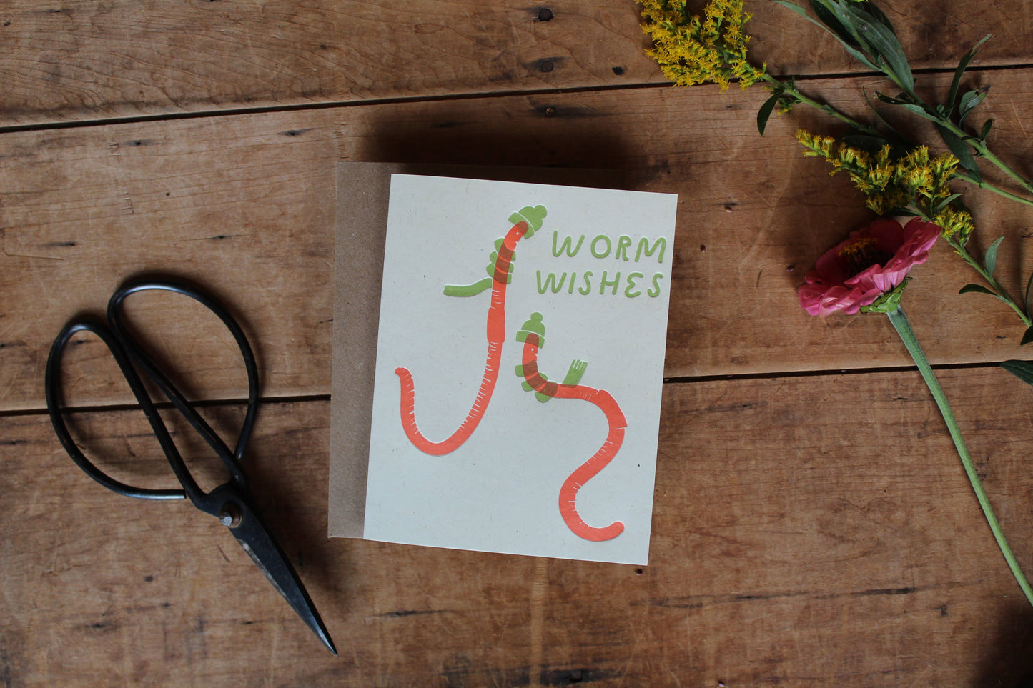 Worm Wishes Card