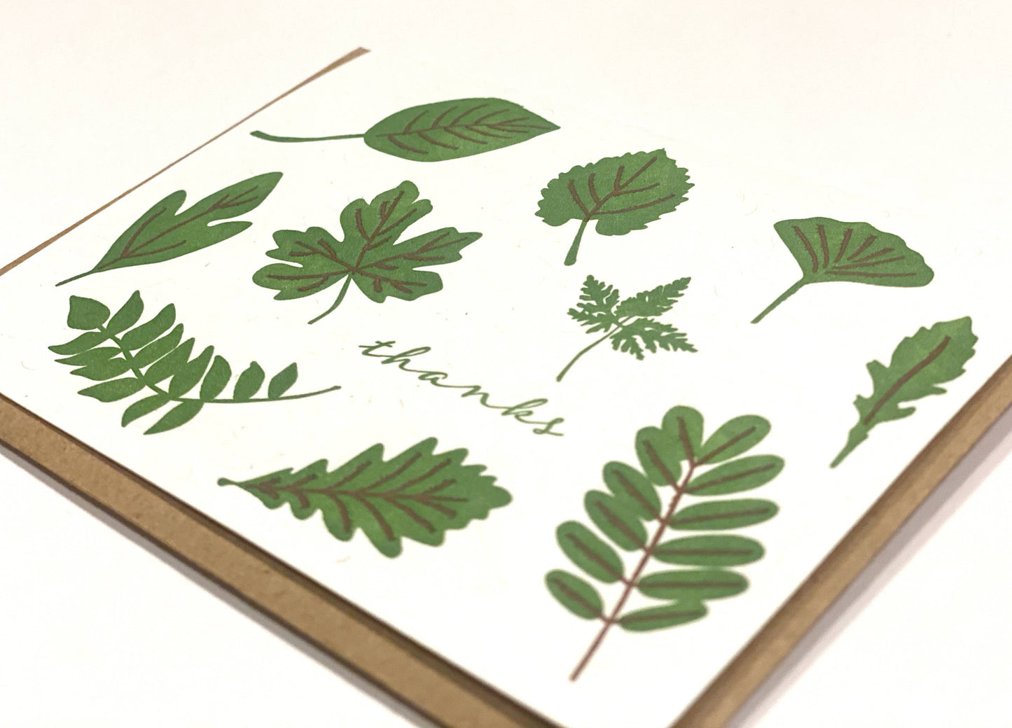 Leaf Thanks Greeting Card Box Set