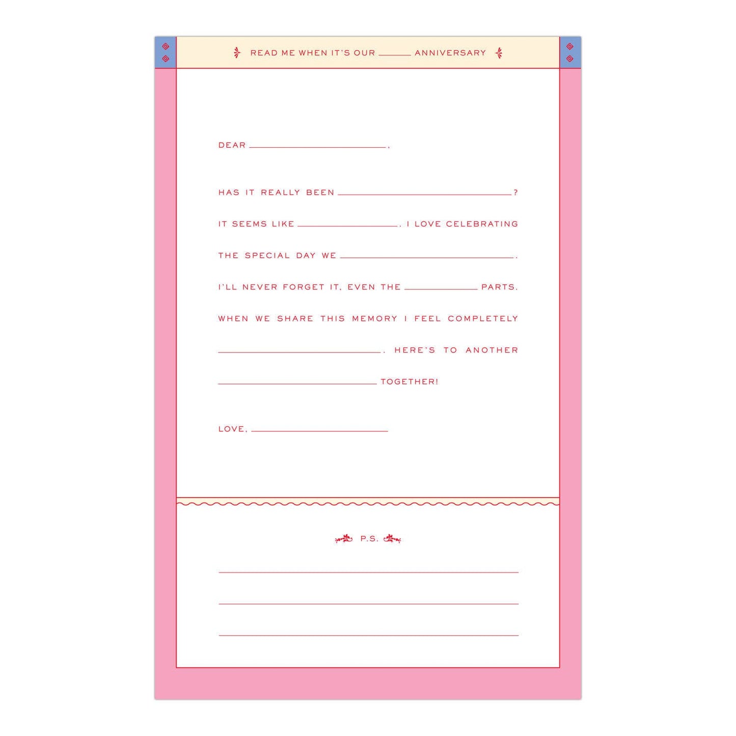 Letters to the Love of My Life: Read Me When... Box