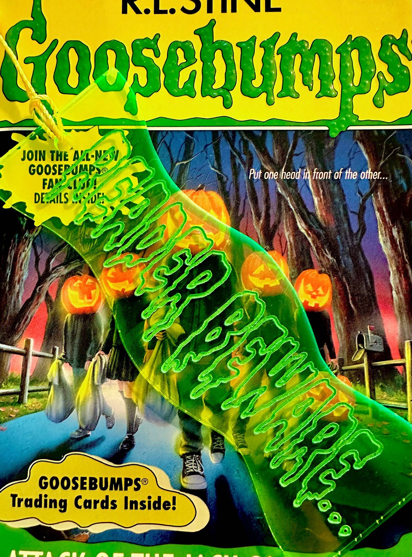 Reader Beware Neon Acrylic Goosebumps Inspired Bookmark