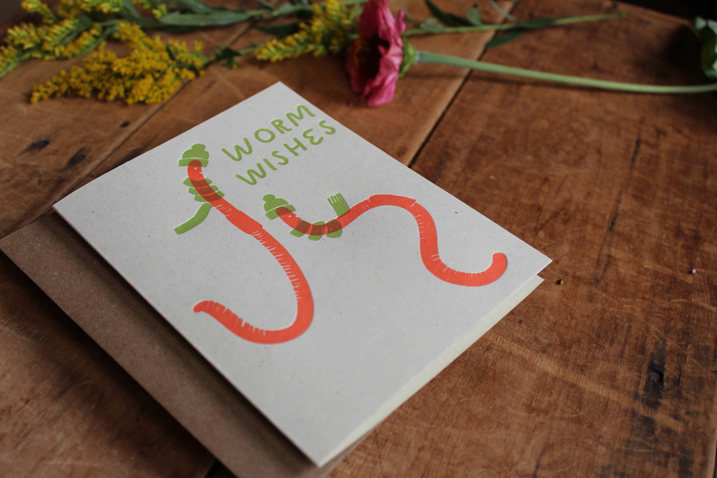 Worm Wishes Card