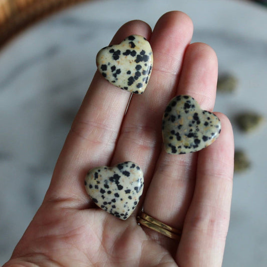 Dalmatian Jasper 20mm Heart (Crystals & Stones)