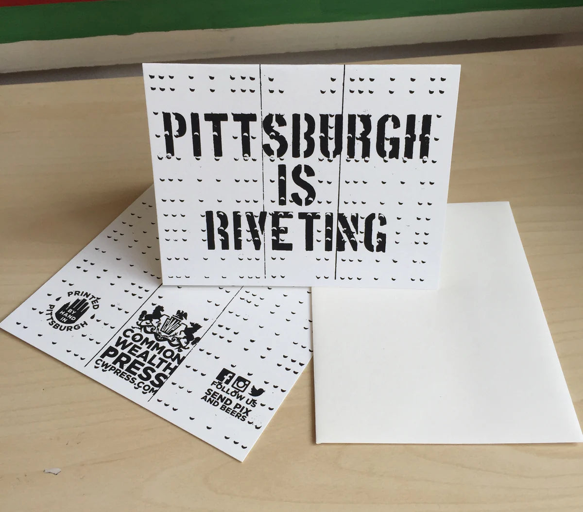 “Pittsburgh is Riveting” Greeting Card