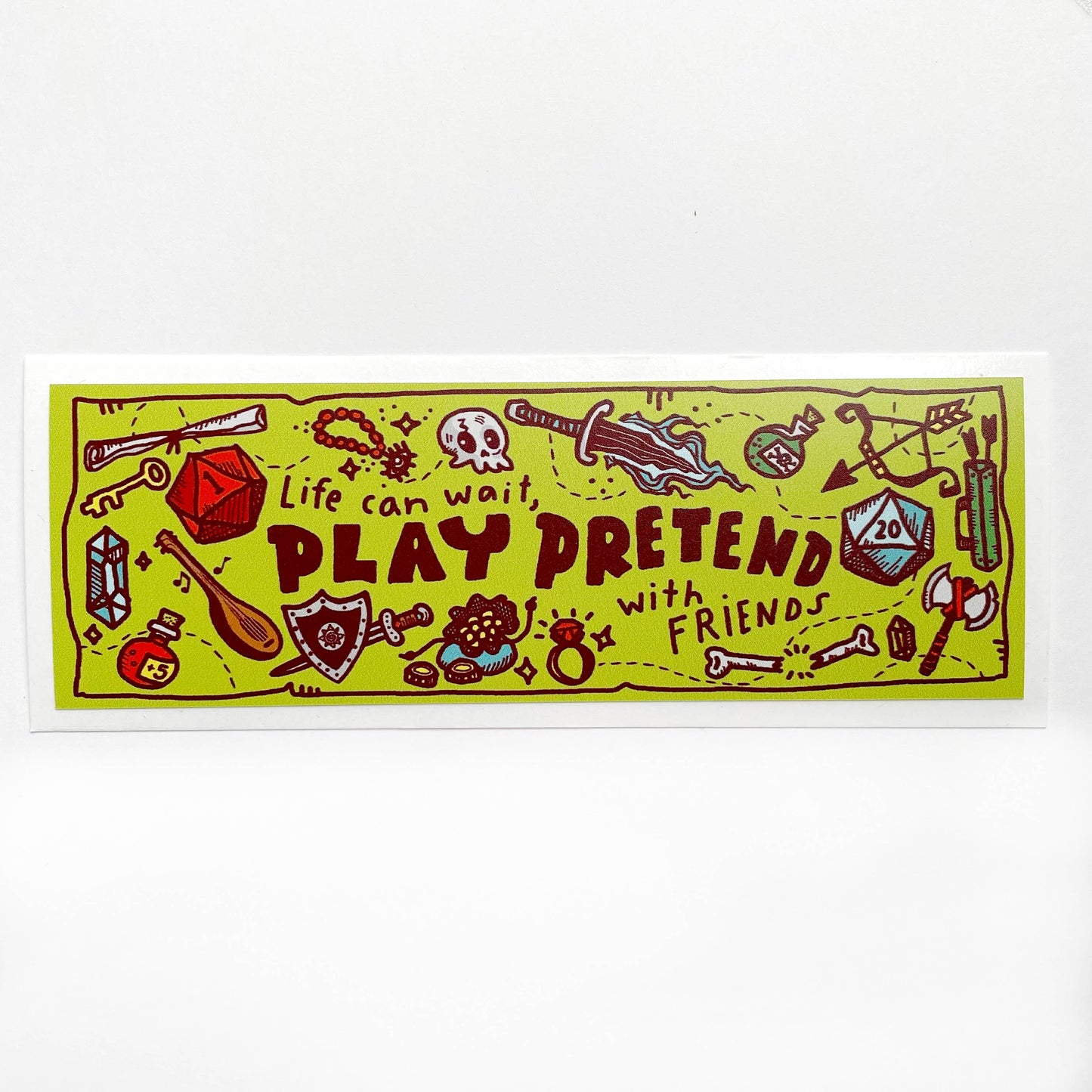 "Play Pretend" Vinyl Sticker