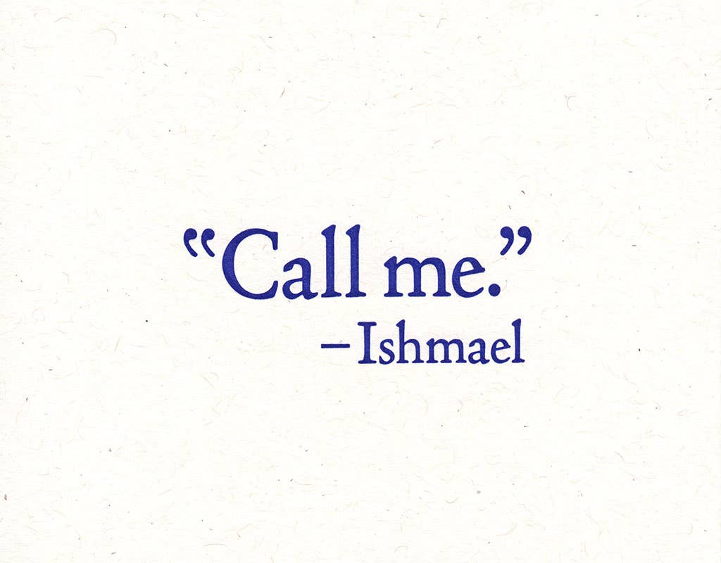 Call Me Ishmael Greeting Card