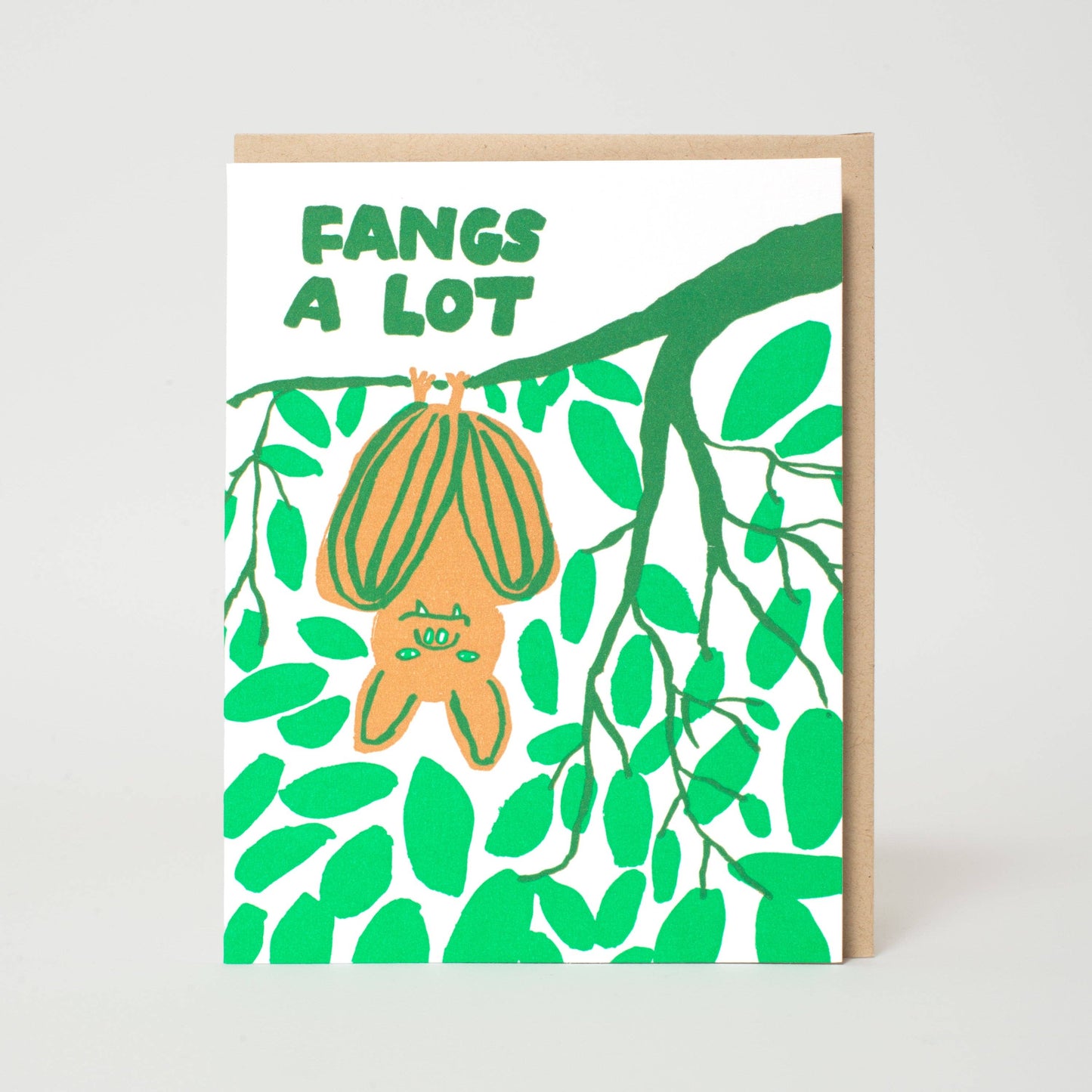 Bat Thank You Funny Greeting Card by Egg Press