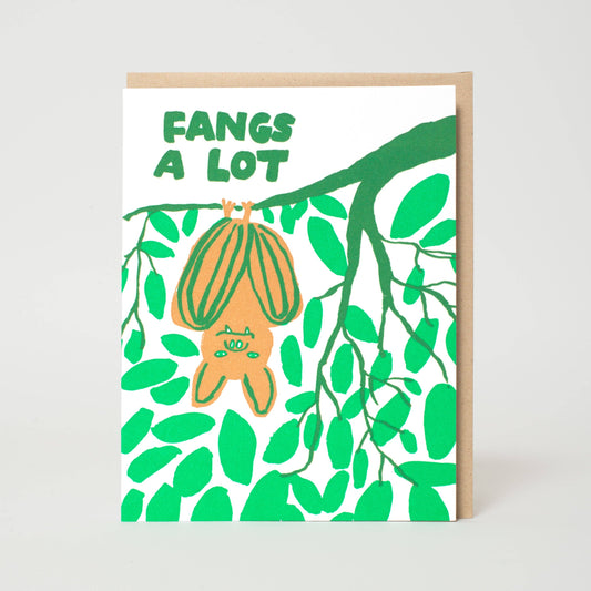 Bat Thank You Funny Greeting Card by Egg Press