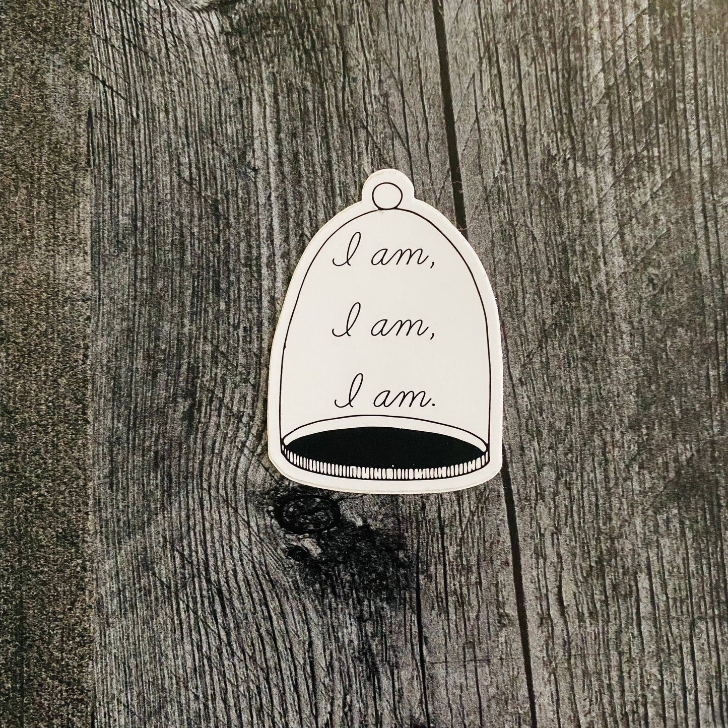 I am I am I am Bell Jar Sylvia Plath quote vinyl Sticker