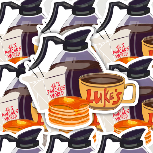 Luke's Diner Al's Pancake World Gilmore Girls Sticker