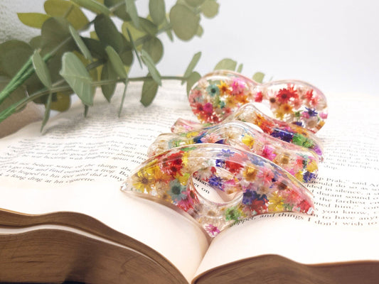 Floral Book Page Holder, Flower Thumb Page Spreader