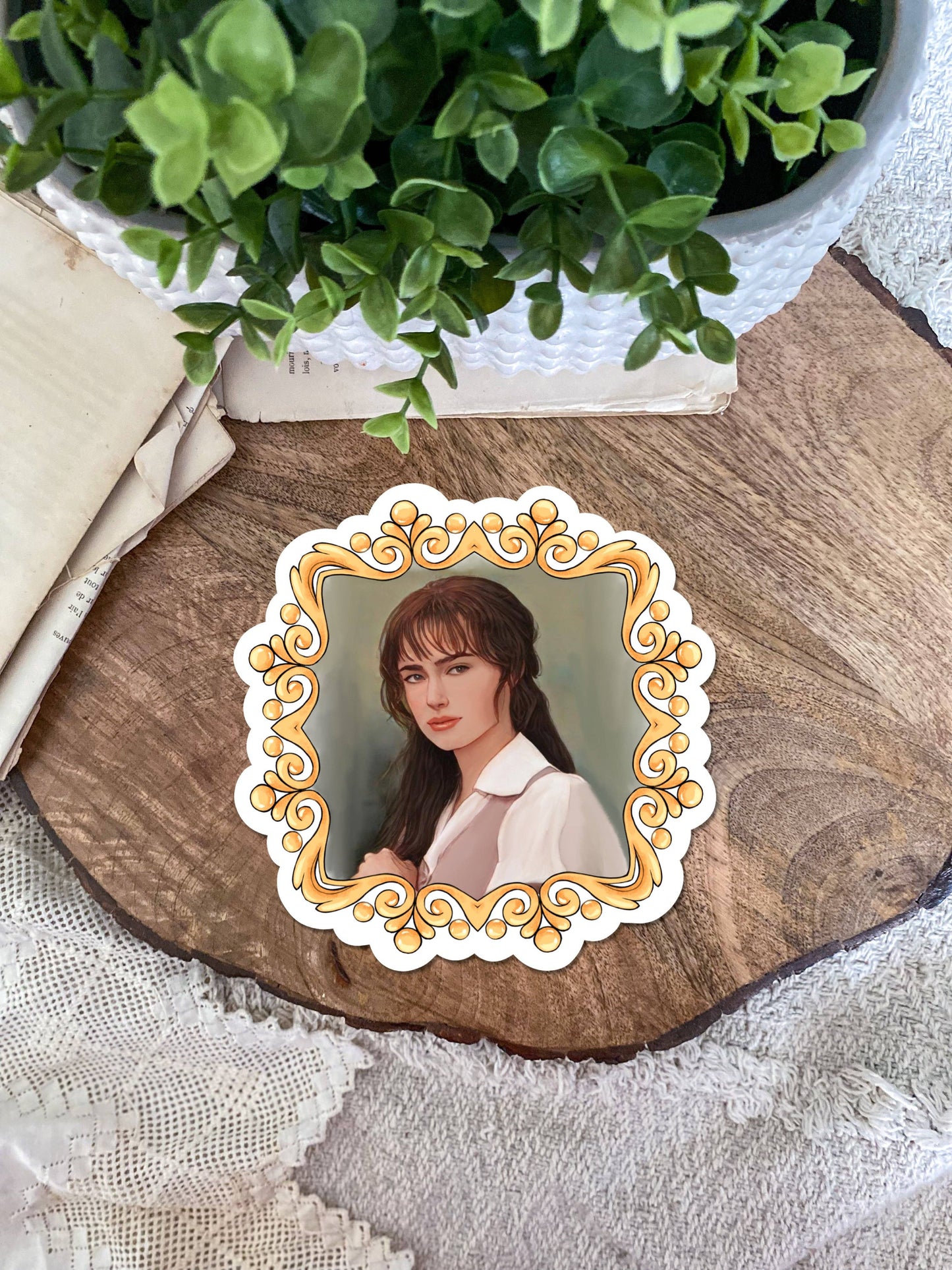 Lizzy Bennet Portrait Sticker