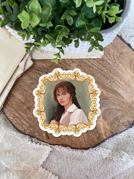 Lizzy Bennet Portrait Sticker