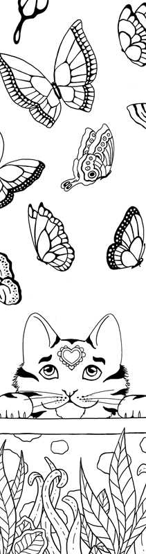 Cats Coloring Bookmarks by Rockpool  Publishing