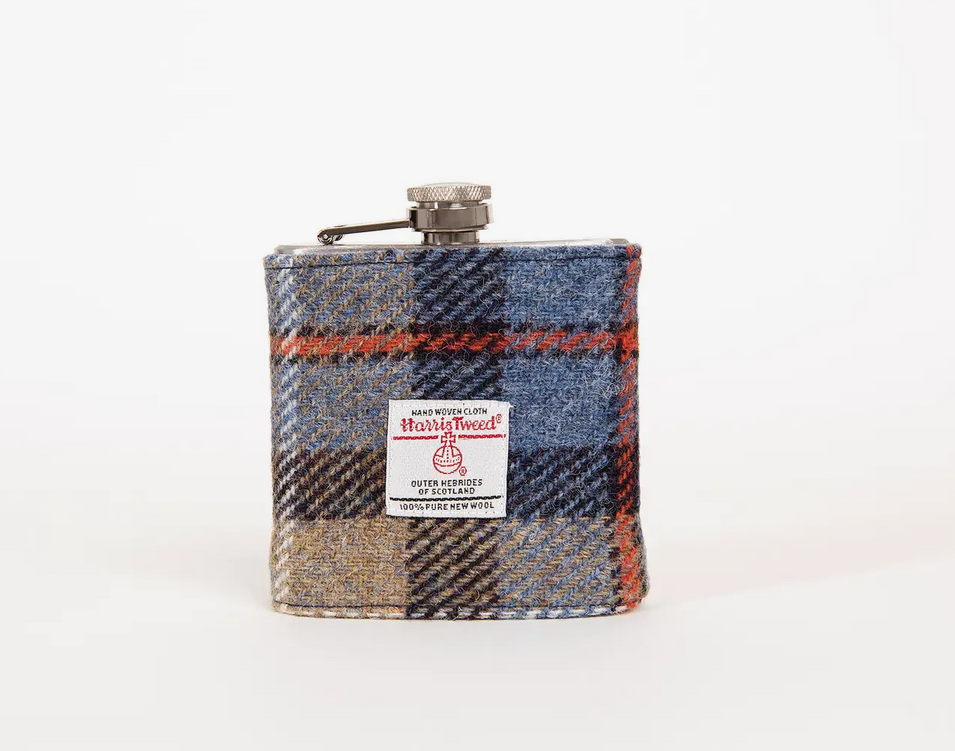 Hip Flask - Harris Tweed