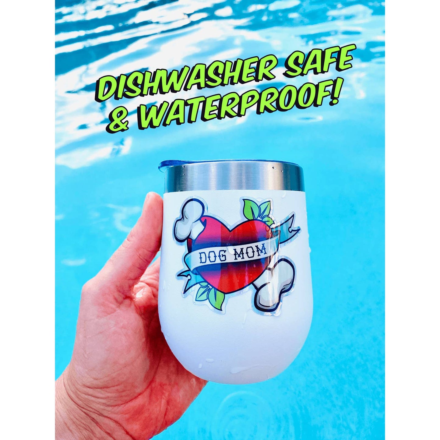 Rainbow Leopard Heart Sticker Girly 90s Vibes Nineties