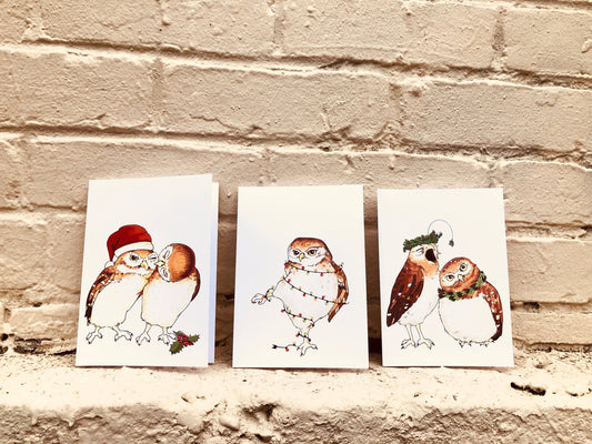 Christmas owl cards