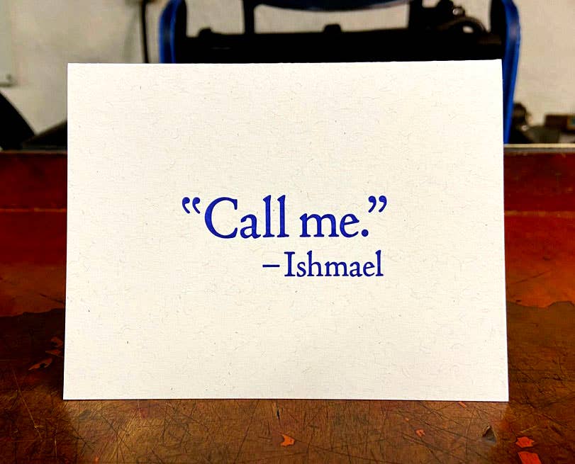 Call Me Ishmael Greeting Card