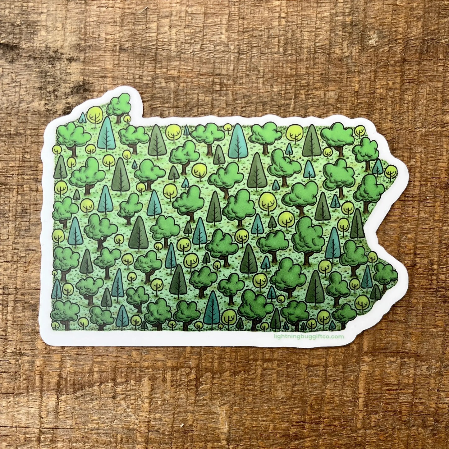 Pennsylvania Trees Vinyl Sticker