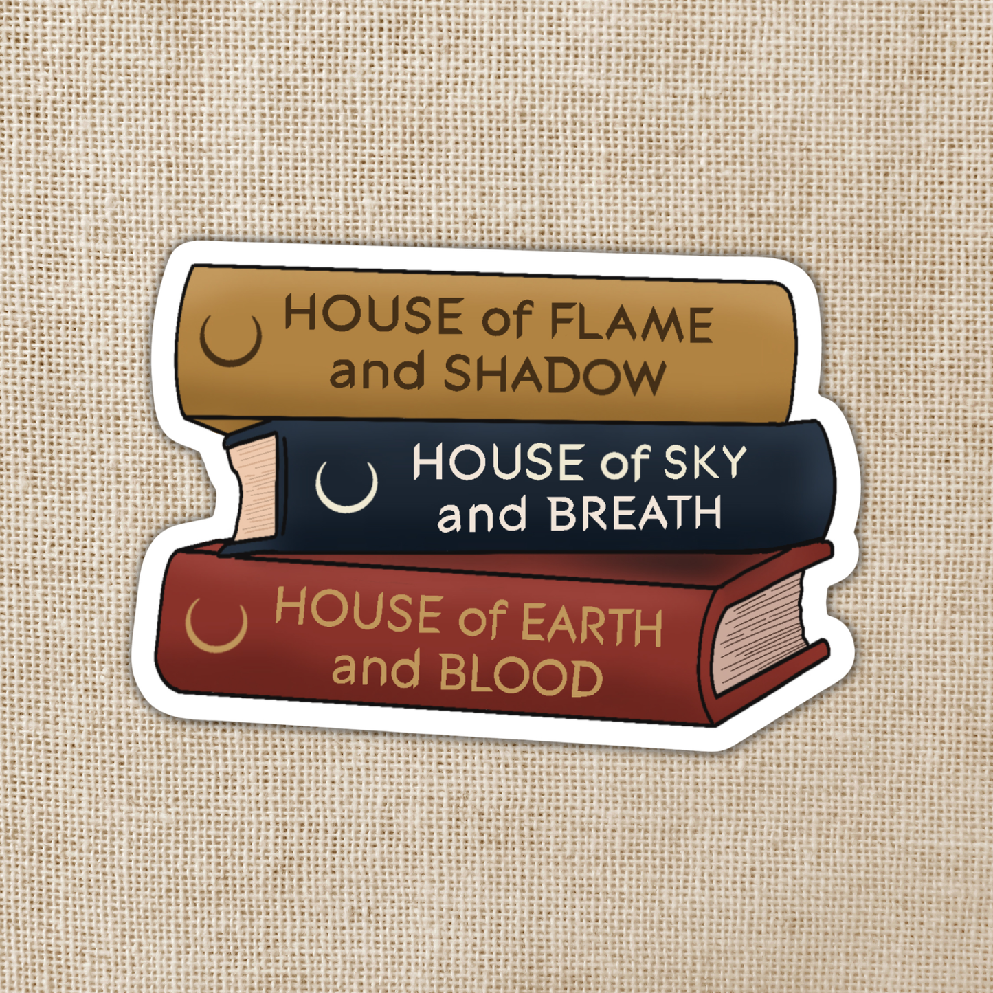 Crescent City Series Stack Sticker | Sarah J. Maas