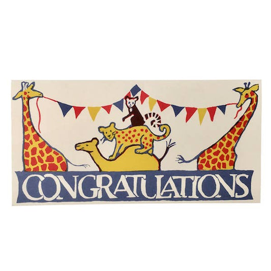 Long Card Circus Congratulations