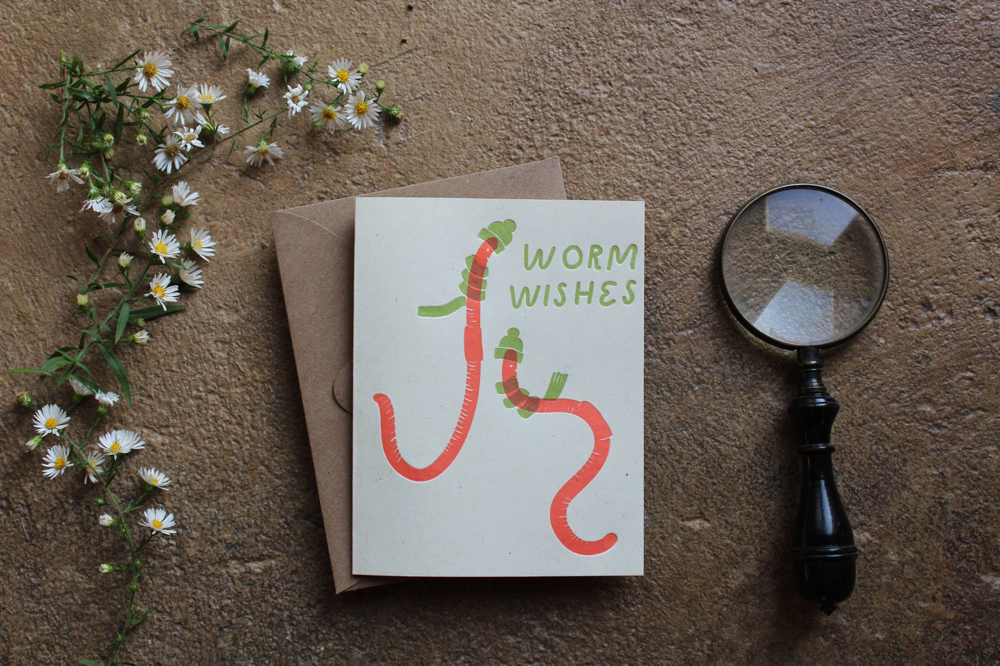 Worm Wishes Card