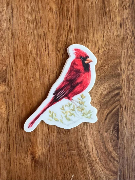 Cardinal Sticker | Red Bird Waterproof Vinyl Sticker