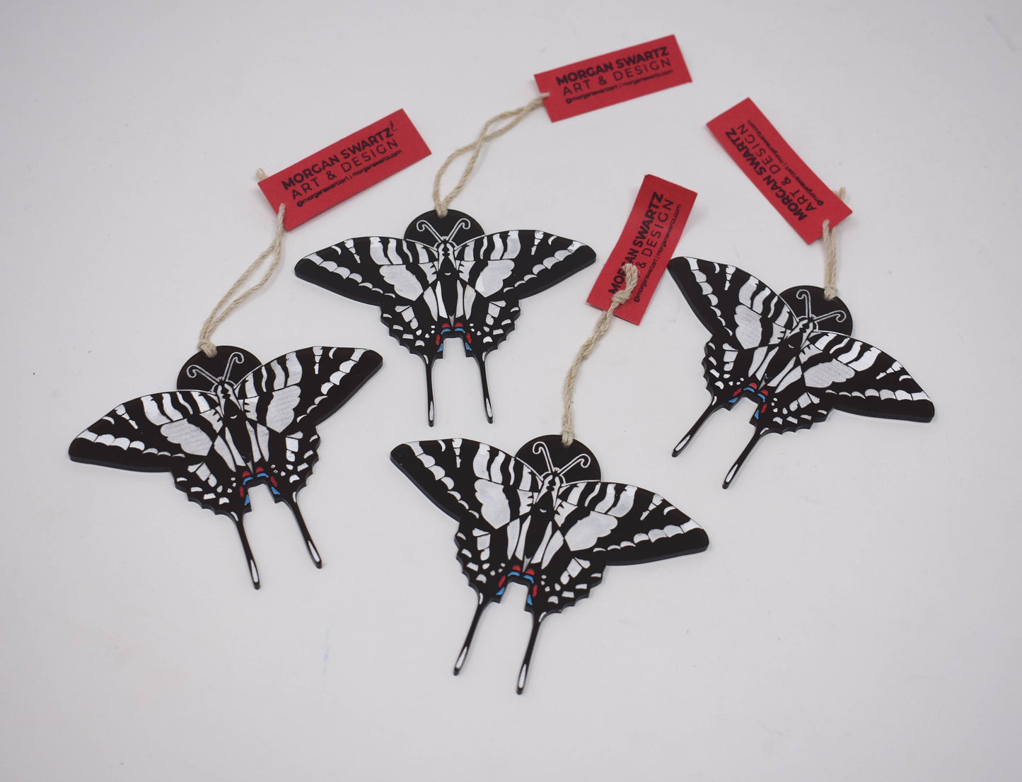 Zebra Swallowtail Butterfly  Ornament